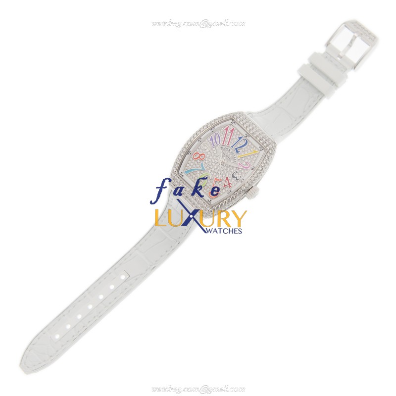 Franck Muller V 32 SC AT FO COL DRM D CD OG.BC Vanguard Replica Watch, Automatic, Silver Dial - Image 2