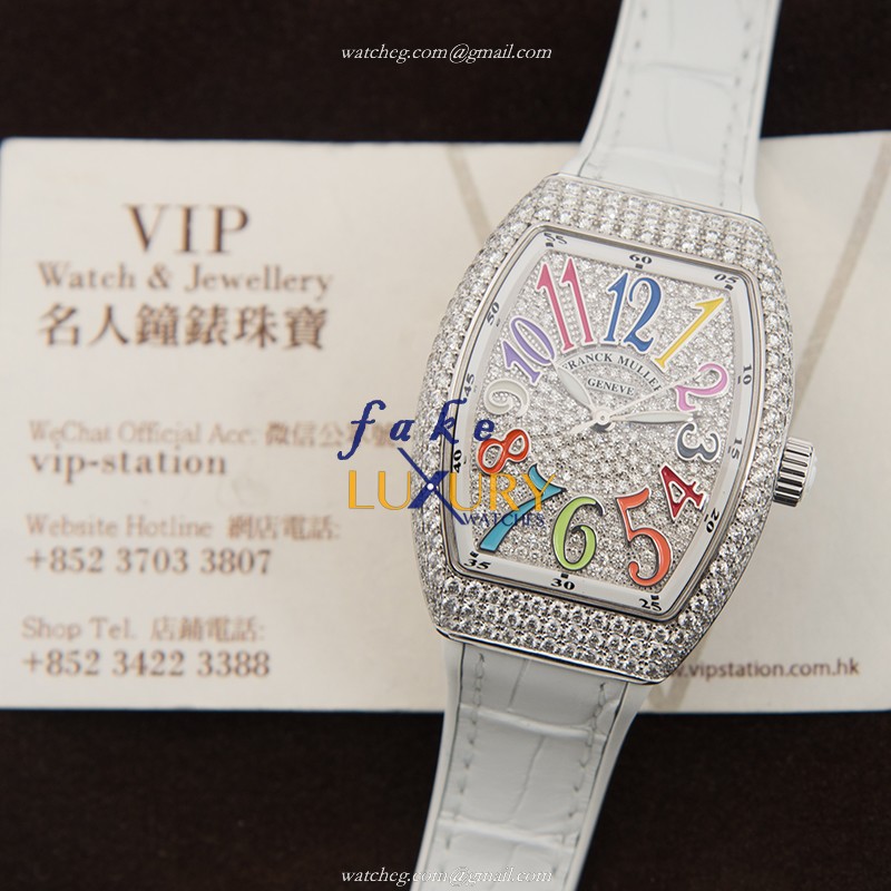 Franck Muller V 32 SC AT FO COL DRM D CD OG.BC Vanguard Replica Watch, Automatic, Silver Dial - Image 5