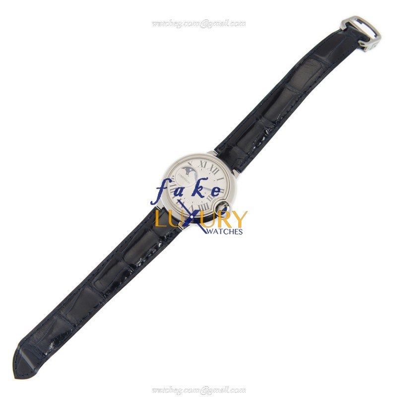 Cartier WSBB0020 BALLON BLEU - Automatic - Stainless Steel Case - Replica Watch - 37mm - Silver Dial - Image 2