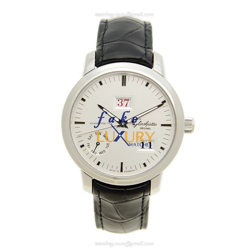 Glashutte Senator Manual Winding Skeletonized 100-05-13-02-04, Automatic, Silver Dial, Steel - Image 2