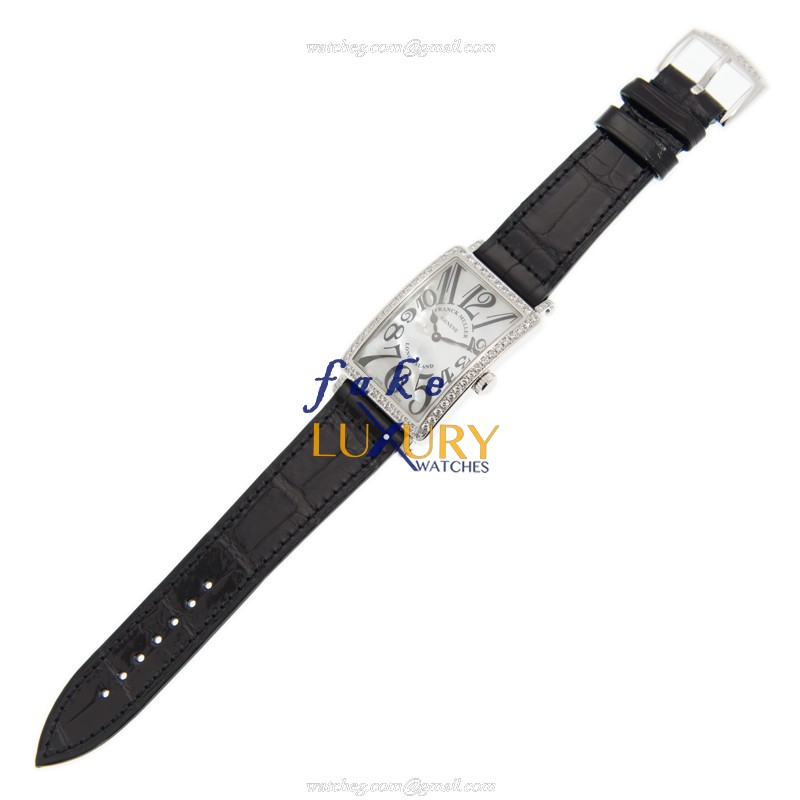 Franck Muller 952 QZ MOP D 1R AC - Replica Watch - Quartz - Stainless Steel & Diamonds - White MOP - Image 2