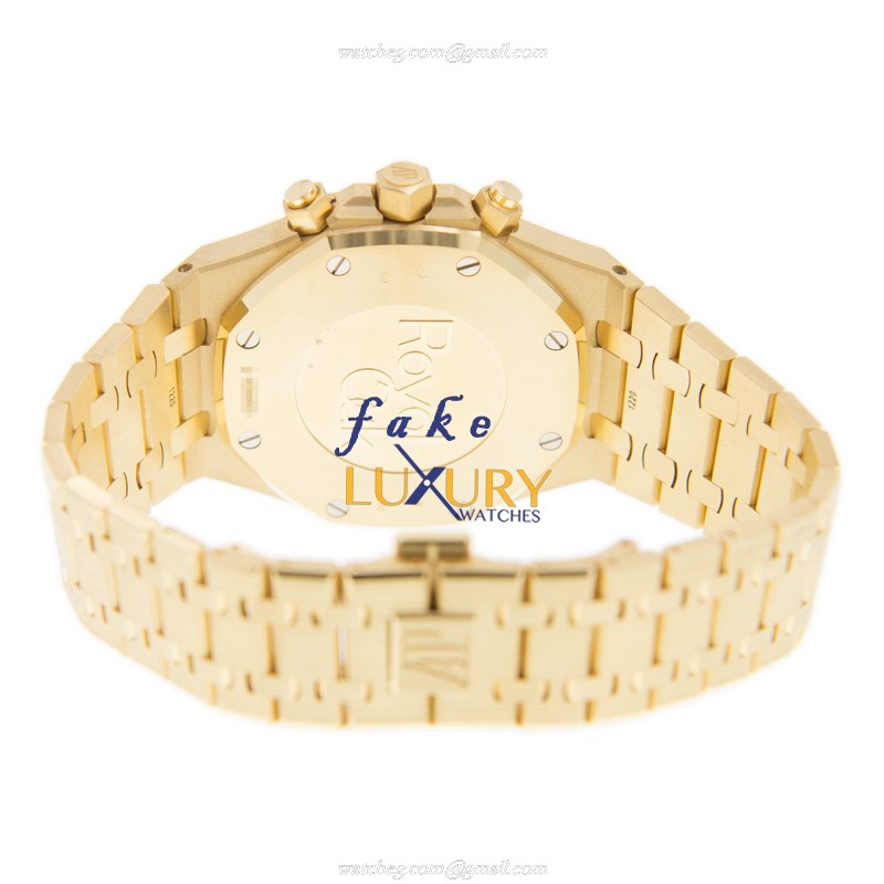 Audemars Piguet 26320BA.OO.1220BA.02 Royal Oak Replica Watch, Blue Dial, 18kt Yellow Gold Case - Image 4