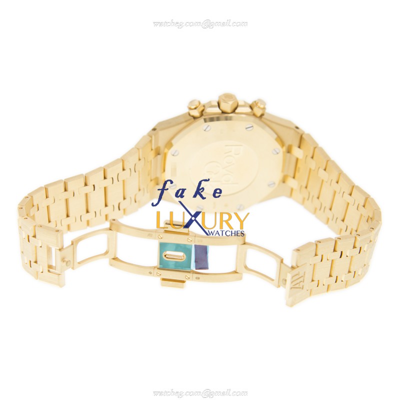 Audemars Piguet 26320BA.OO.1220BA.02 Royal Oak Replica Watch, Blue Dial, 18kt Yellow Gold Case - Image 5
