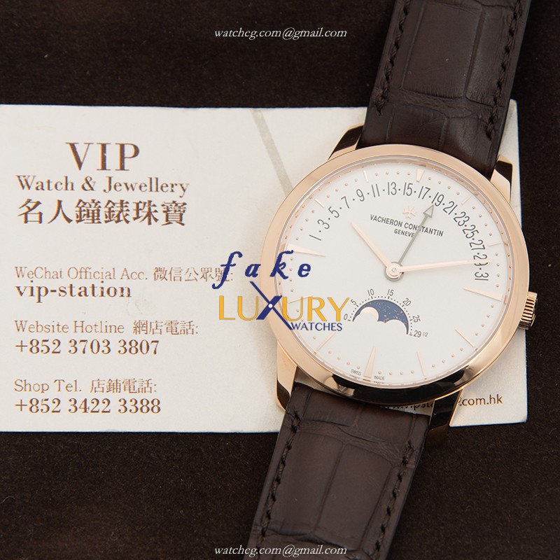 Vacheron Constantin Patrimony Traditionelle 4010U/000R-B329 Automatic 18kt Rose Gold White Dial - Image 5