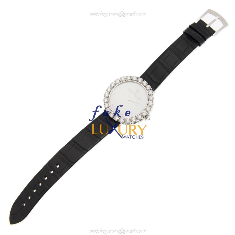 Corum 058.100.69/0001 PN02 Replica Watch, 38mm Automatic, White Mother of Pearl Dial, 18kt Gold & - Image 2