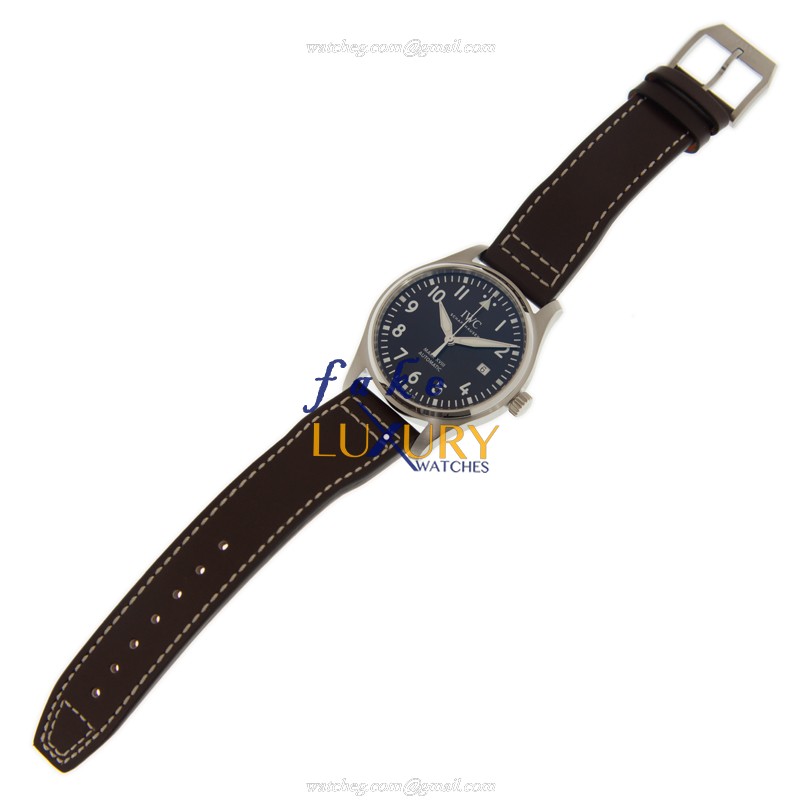 IWC PILOTS Automatic IW327003 Stainless Steel Dark Brown Dial Cowhide Strap Replica Watch - Image 2