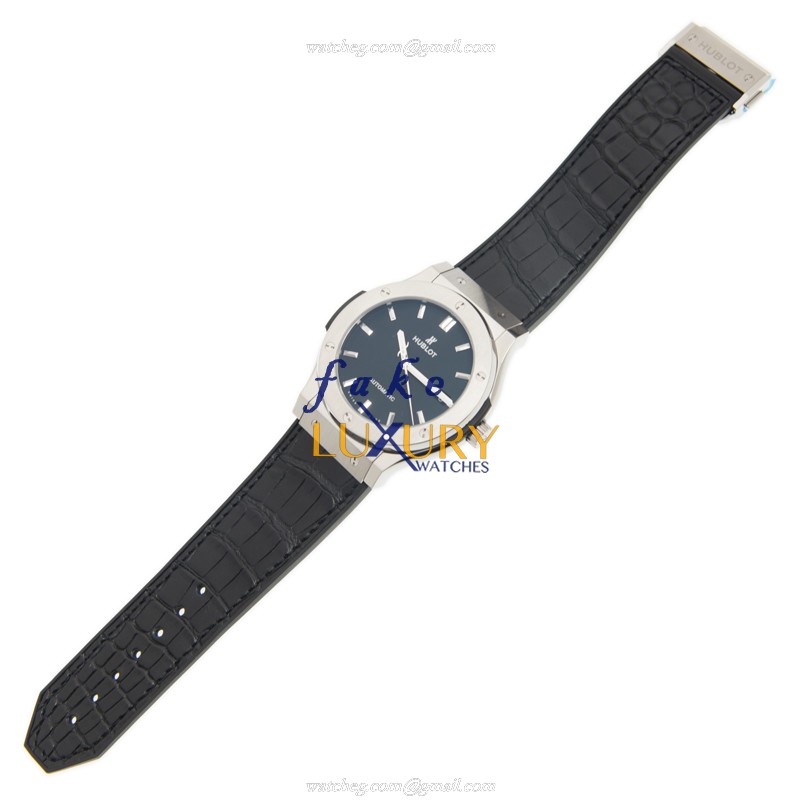 Hublot 511.NX.1171.LR Titanium Automatic Replica Watch with Black Dial Rubber Strap - Image 2