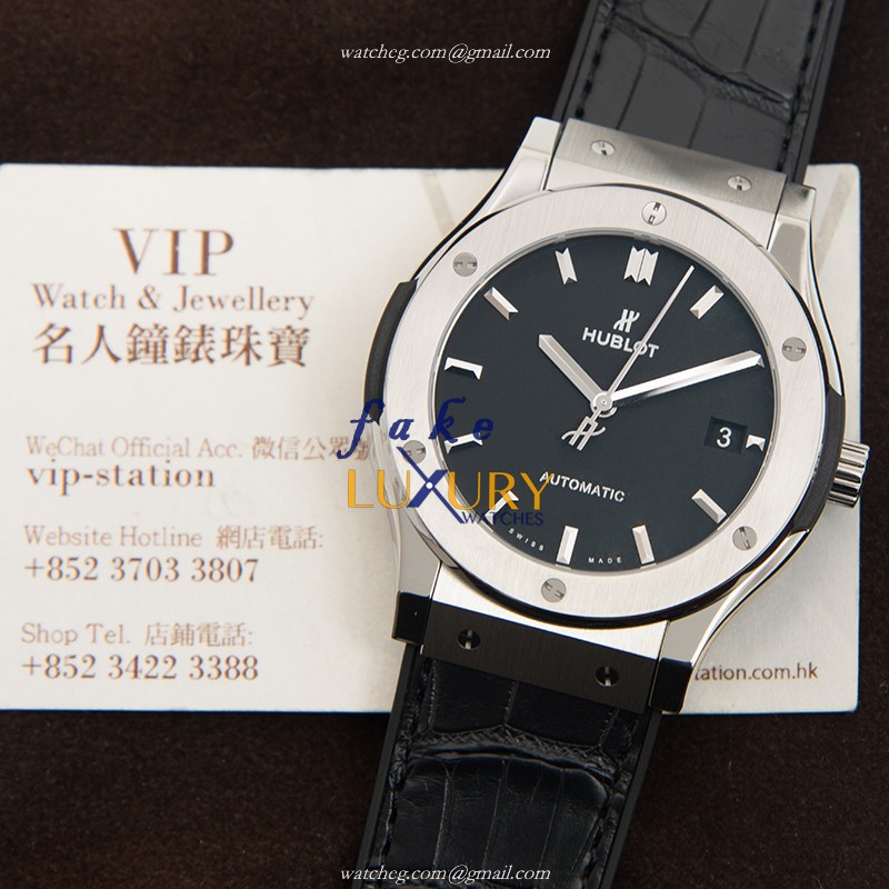 Hublot 511.NX.1171.LR Titanium Automatic Replica Watch with Black Dial Rubber Strap - Image 5