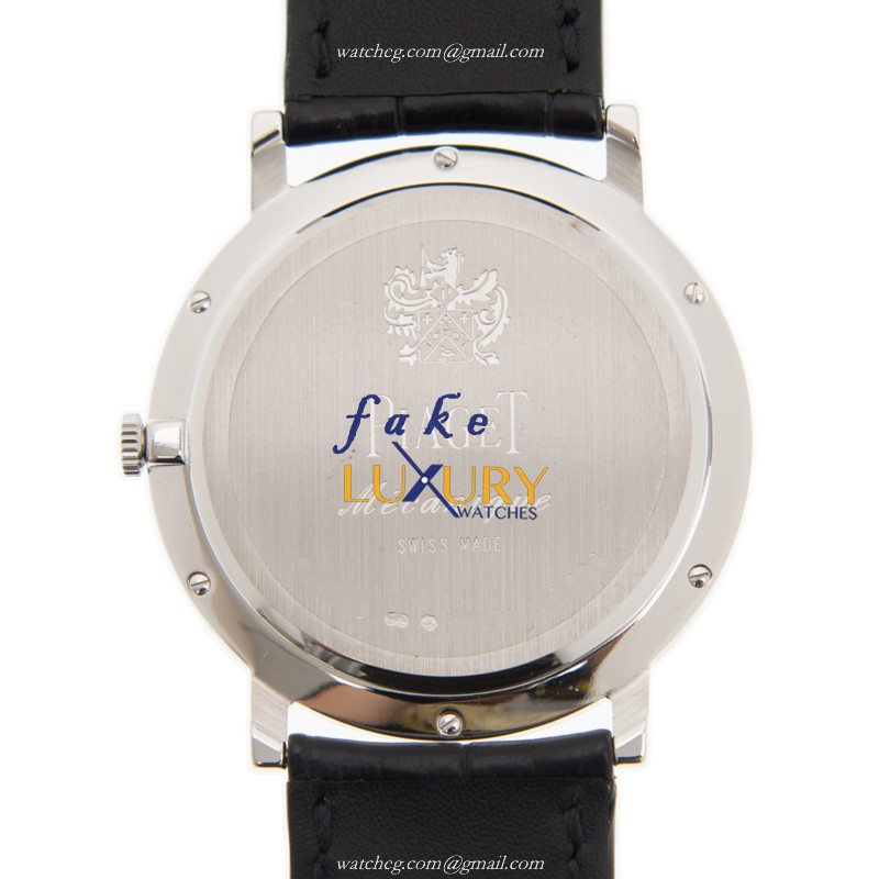 Piaget G0A36042 Altiplano Manual Wind 18kt White Gold Diamond Silver Dial Alligator Strap Replica - Image 3
