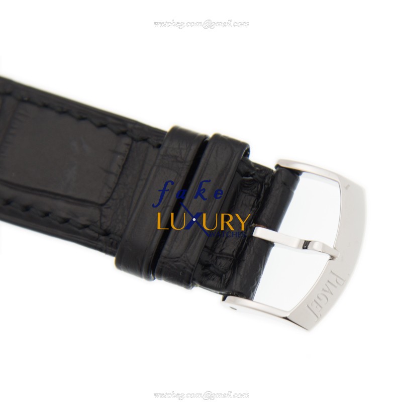 Piaget G0A36042 Altiplano Manual Wind 18kt White Gold Diamond Silver Dial Alligator Strap Replica - Image 4