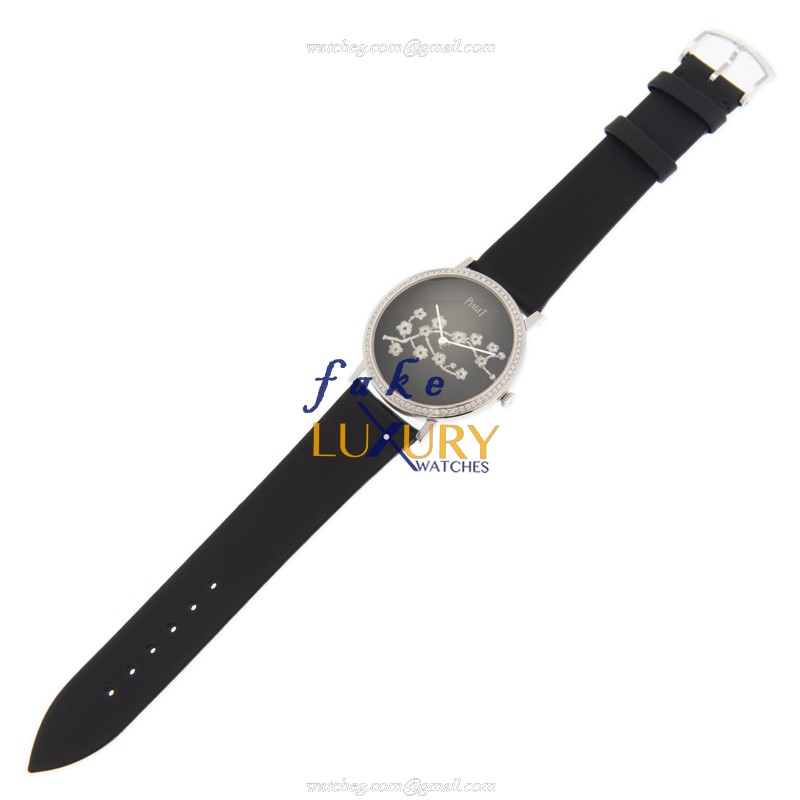 G0A38574 - Piaget Altiplano Replica Watch - Manual Wind - 18kt White Gold Diamond - Black Dial - Image 2