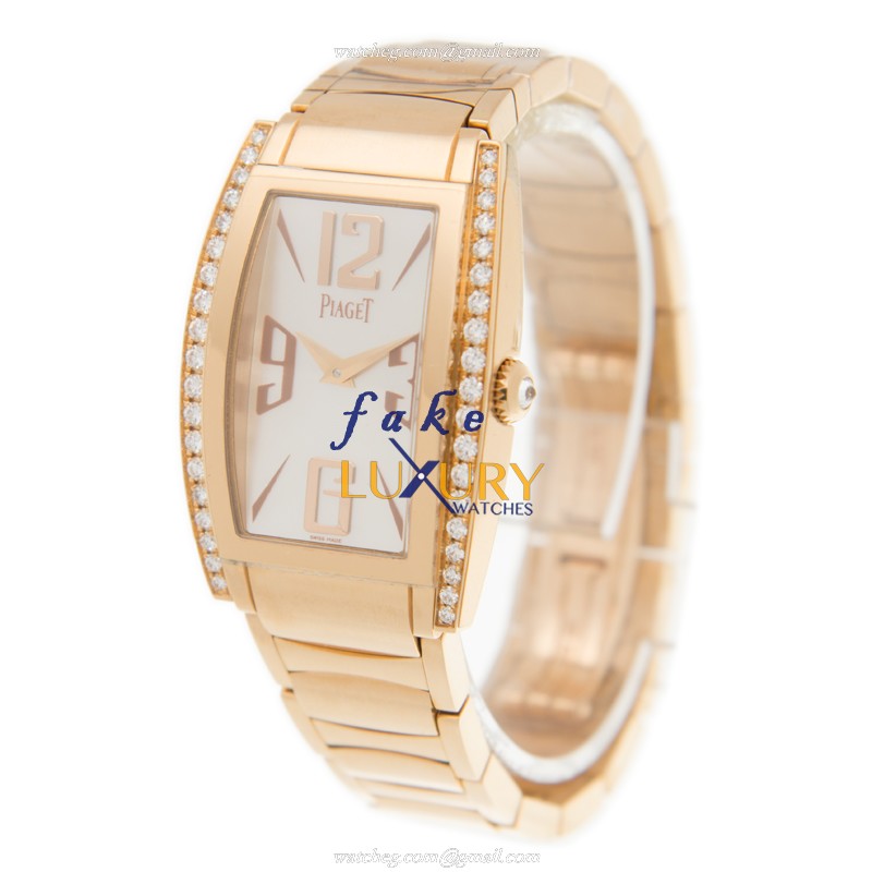 Piaget G0A32094 Limelight Replica Watch - Quartz - 27mm 18kt Rose Gold & Diamonds Case - Image 3