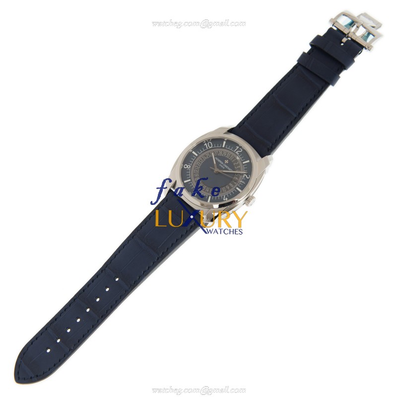 Vacheron Constantin Quai de L'Ile 4500S/000A-B364 Blue Dial Rubber Strap Replica Watch - Image 2