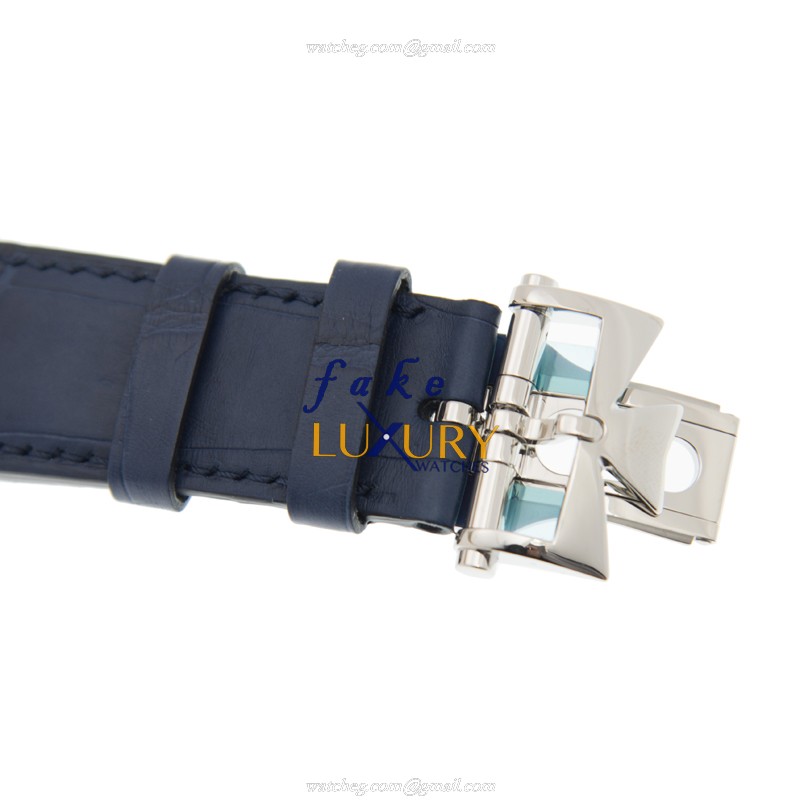 Vacheron Constantin Quai de L'Ile 4500S/000A-B364 Blue Dial Rubber Strap Replica Watch - Image 4