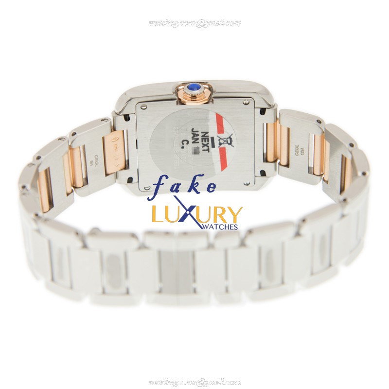 Cartier TANK WT100032 Replica Watch Quartz Silver Dial Stainless Steel Case - Image 4