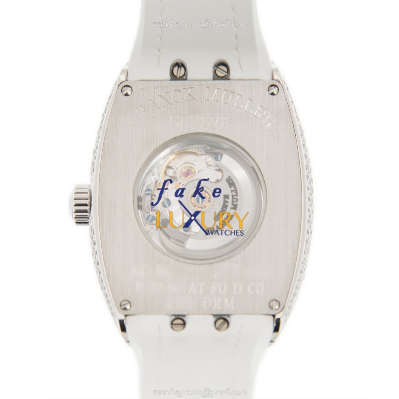 Franck Muller V 32 SC AT FO COL DRM D CD AC.BC - Automatic Stainless Steel & Diamonds Watch - Image 3