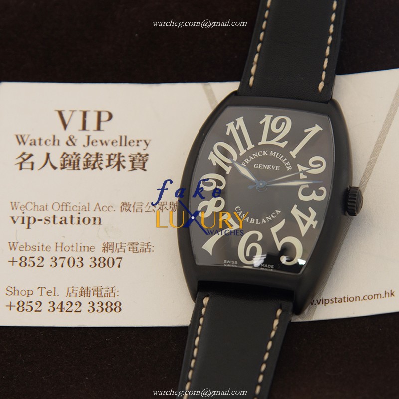 6850 SC CASA NRAC - BK - Franck Muller Cintree Curvex Replica Watch - Automatic - Black Dial Steel - Image 5