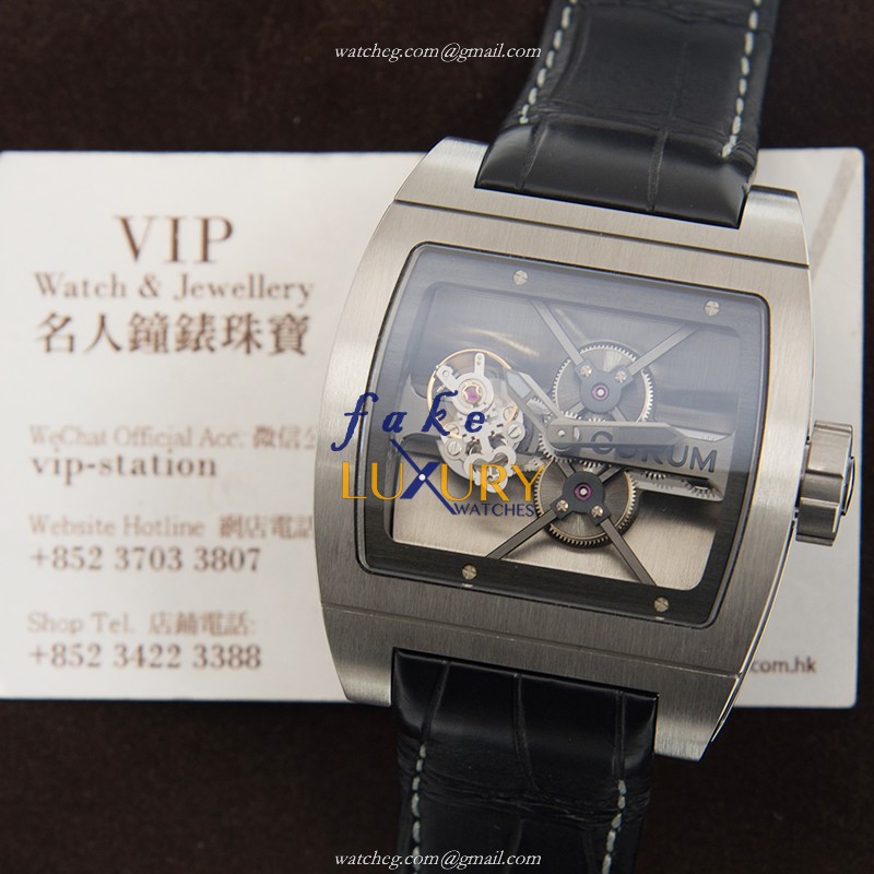 Corum 022.702.04/0F81 0000 BRIDGE Manual Wind Titanium Transparent Skull Replica Watch - Image 5