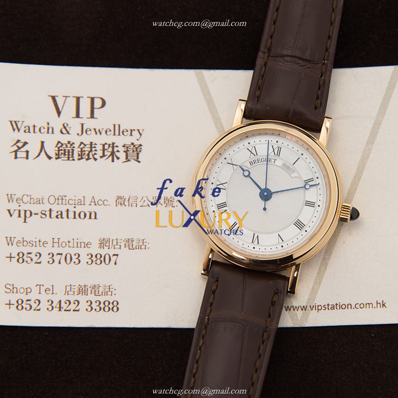 Breguet 8067BA/52/964 Classique Replica Watch, Automatic Movement, White Dial, 18kt Yellow Gold Case - Image 5