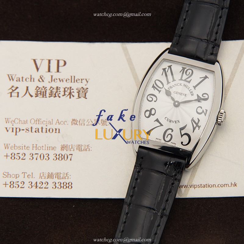 Franck Muller 7502 QZ AC Cintree Curvex Replica Watch, Silver Dial, Steel Case, Quartz - Image 5