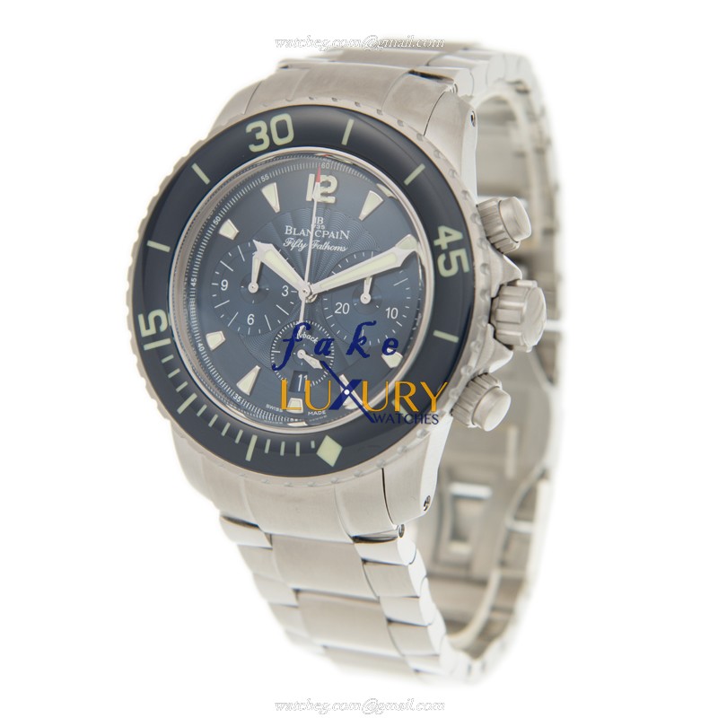 Blancpain Fifty Fathoms 5085FB-1140-71B Automatic Blue Dial Steel Replica Watch - Image 3