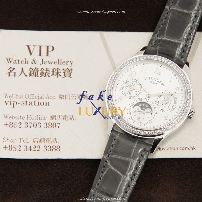 Patek Philippe 7140G-001 Grand Complications Replica Watch, Automatic, 18kt White Gold & Diamond - Image 5