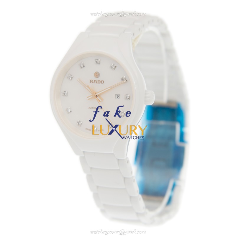 Rado TRUE Automatic Replica Watch R27244902 White Dial Ceramic Case - Image 3