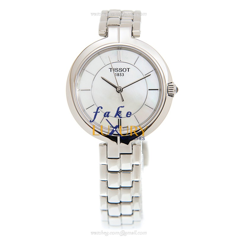 Tissot T094.210.11.111.00 Flamingo Replica Watch, White Dial, Steel Case, Quartz Movement - Image 2
