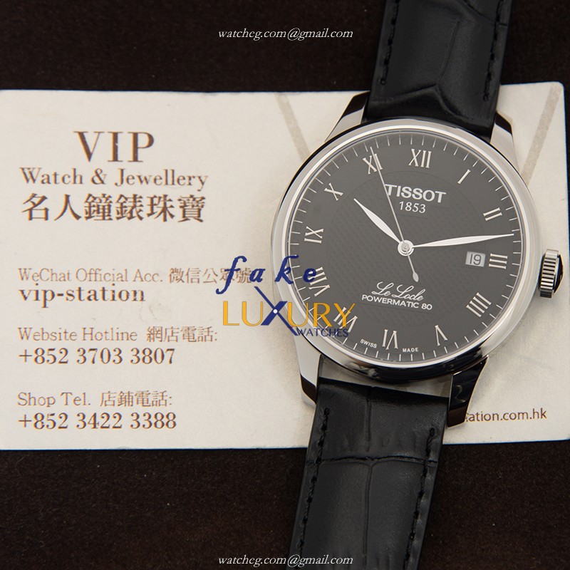 Tissot T-CLASSIC T006.407.16.053.00 | Automatic | Black Leather | Steel | Replica Watch - Image 5