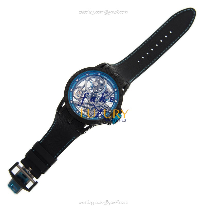 Roger Dubuis RDDBEX0575 Excalibur Replica Watch, Automatic Titanium, Transparent Skull Dial - Image 2