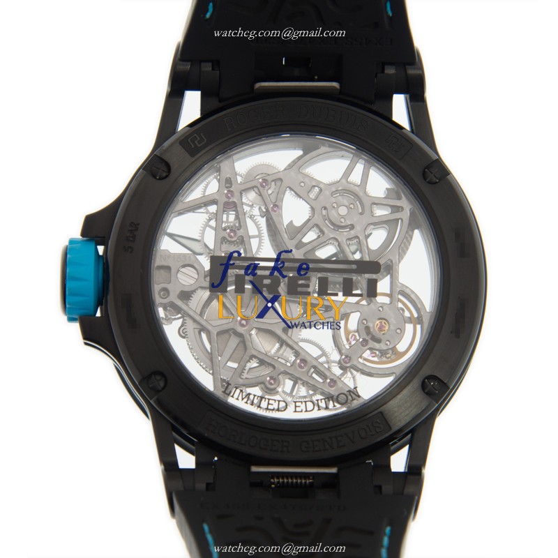 Roger Dubuis RDDBEX0575 Excalibur Replica Watch, Automatic Titanium, Transparent Skull Dial - Image 3