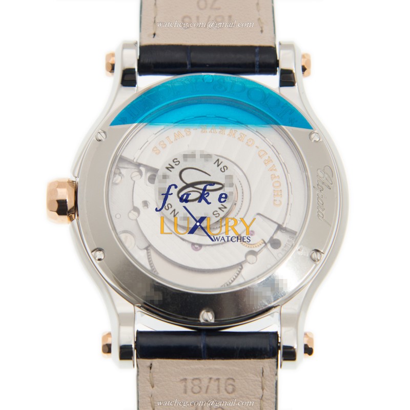 Chopard 278559-6008 Happy Sport - Automatic 18kt Rose Gold & Steel Case Replica Watch - Image 3