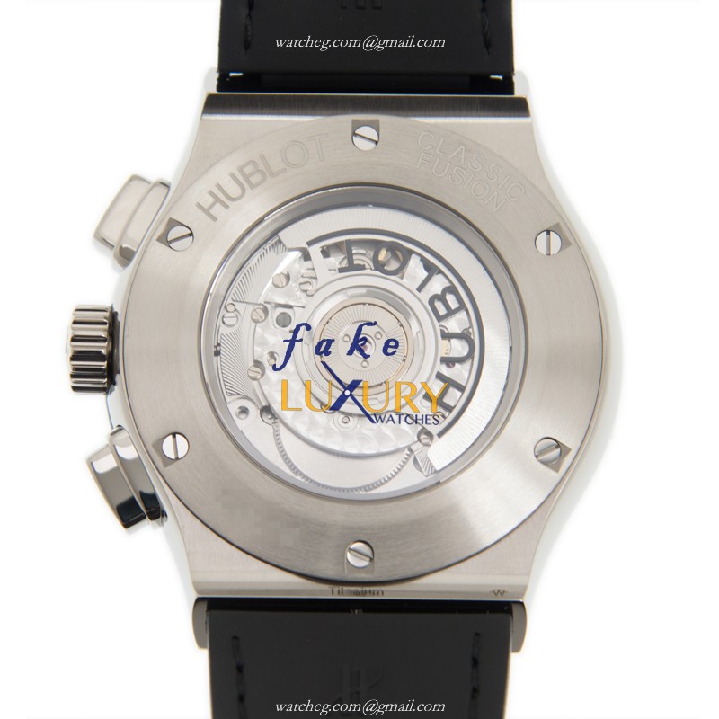 Hublot 525.NX.0170.LR Classic Fusion Auto Titanium Replica Watch - Black Dial, Alligator Strap - Image 3