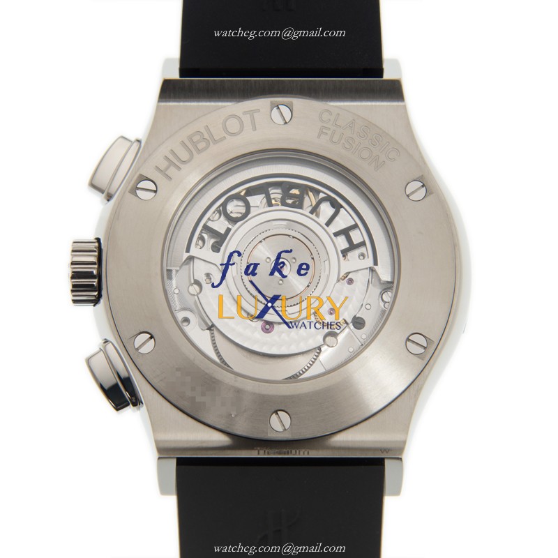 Hublot 541.NX.1171.RX Classic Fusion Automatic Titanium Replica Watch - Black Dial, Rubber Strap - Image 3