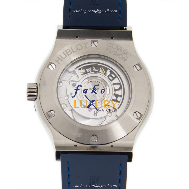 - HUB542NX7170LR - Hublot Classic Fusion Automatic Titanium Replica Watch - Blue Dial - Image 3