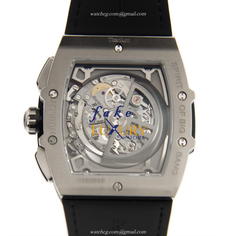 Hublot 601.NM.0173.LR Automatic Titanium Replica Watch, Gray Dial, Alligator Strap - Image 3