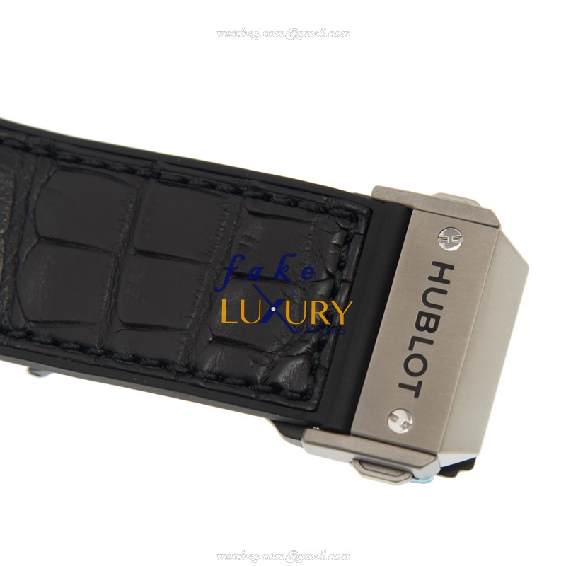 Hublot 601.NM.0173.LR Automatic Titanium Replica Watch, Gray Dial, Alligator Strap - Image 4
