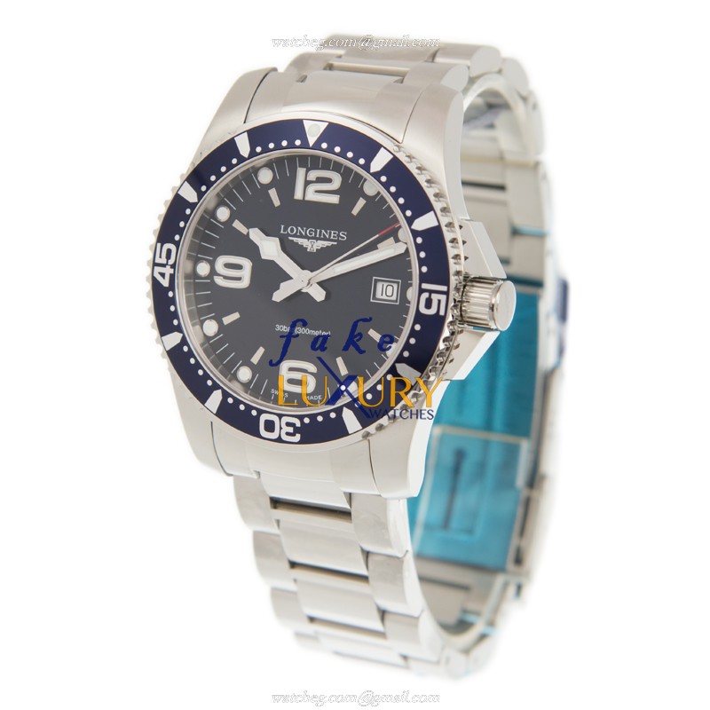 Longines L3.740.4.96.6 Replica Watch - CONQUEST Quartz - Blue Dial - Steel Bracelet - Image 3