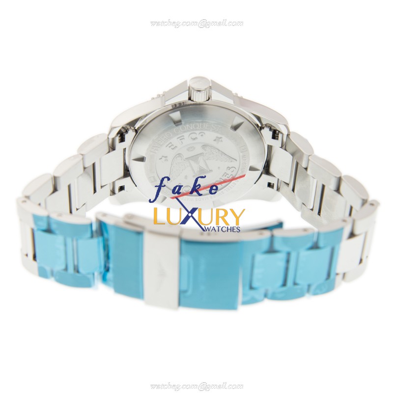 Longines L3.740.4.96.6 Replica Watch - CONQUEST Quartz - Blue Dial - Steel Bracelet - Image 4