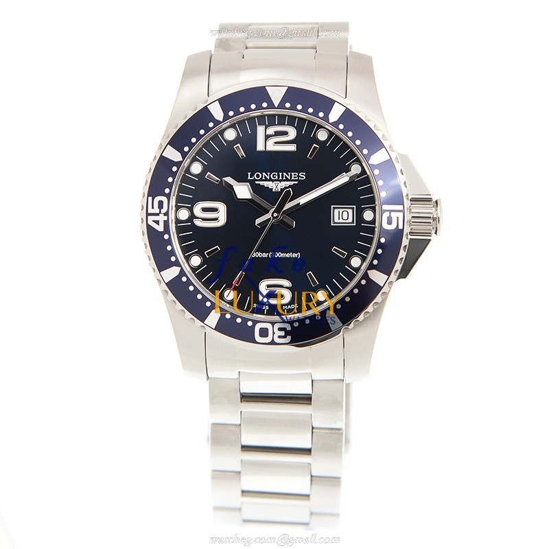 Longines L3.740.4.96.6 Replica Watch - CONQUEST Quartz - Blue Dial - Steel Bracelet - Image 2
