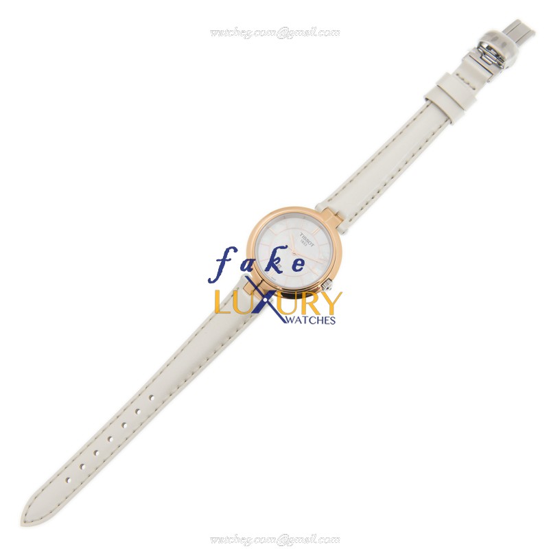 Tissot T094.210.26.111.01 Flamingo Replica Watch, White Dial, Rose Gold Case, Quartz Movement - Image 2
