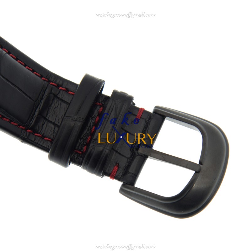 Franck Muller 9900 SC DT GPG TT.NR.ERG Replica Watch, Black Dial, Steel Case, Alligator Strap - Image 4