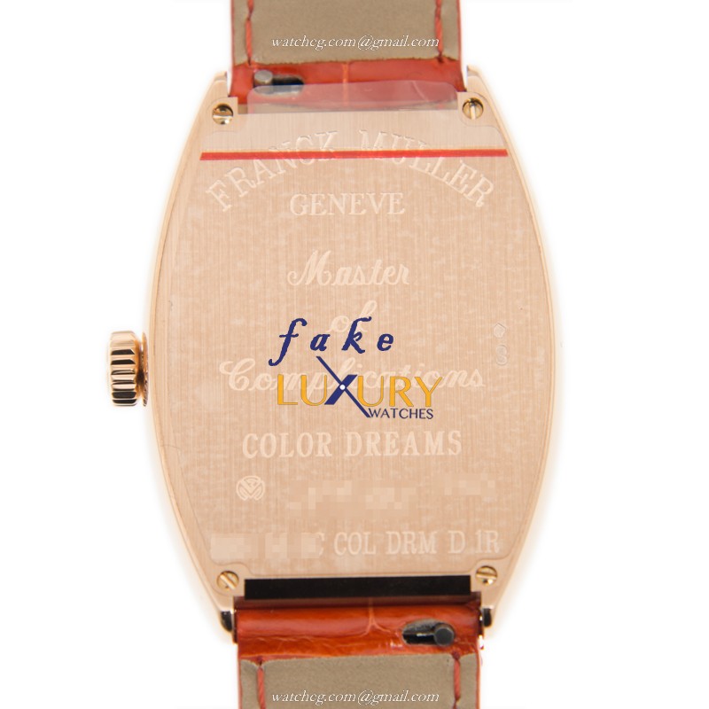 Franck Muller 5851 M SC COL DRM D 1R 5N Cintree Curvex Replica Watch, Silver Dial, Rose Gold Case - Image 3