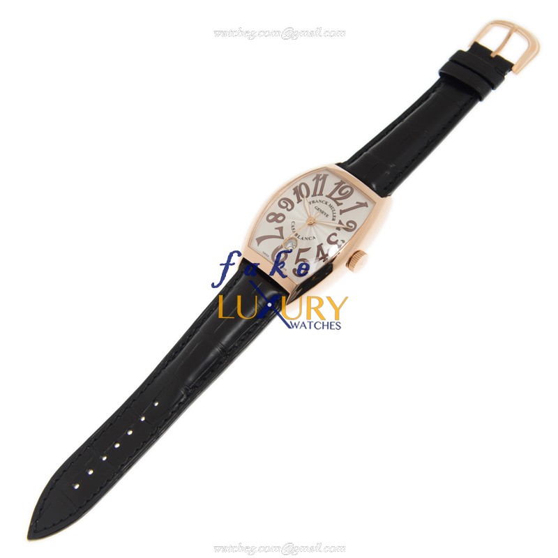 Franck Muller 8880 B C DT 5N Casablanca - Replica Watch - Automatic - 18kt Rose Gold - Silver Dial - Image 2