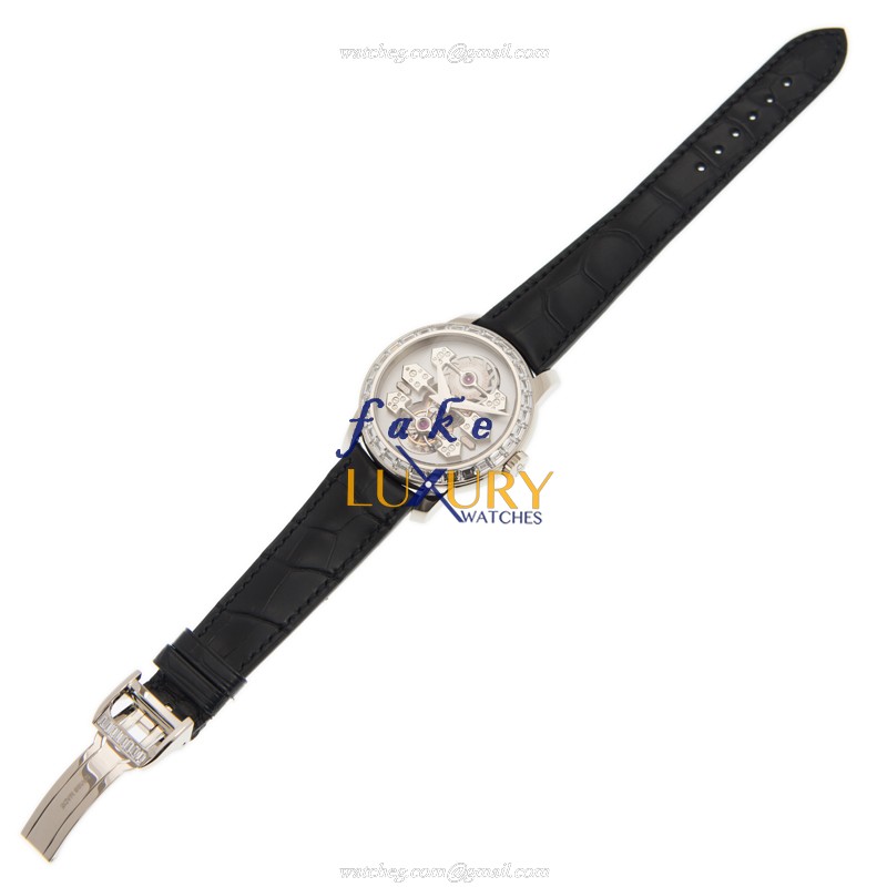 Girard Perregaux 99193B53A000-BA6A Replica Watch, Silver Dial, 18kt White Gold & Diamond Case - Image 2