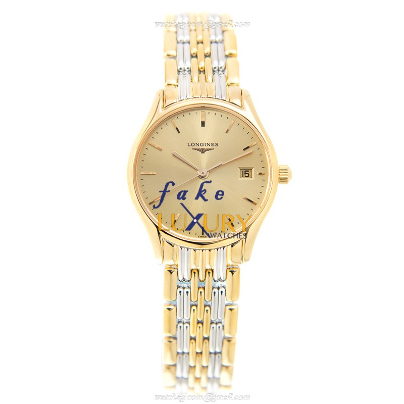 L4.259.2.32.7 - Longines Lyre Replica Watch - Quartz - Gold Dial - Gold-Plated & Steel - Image 2