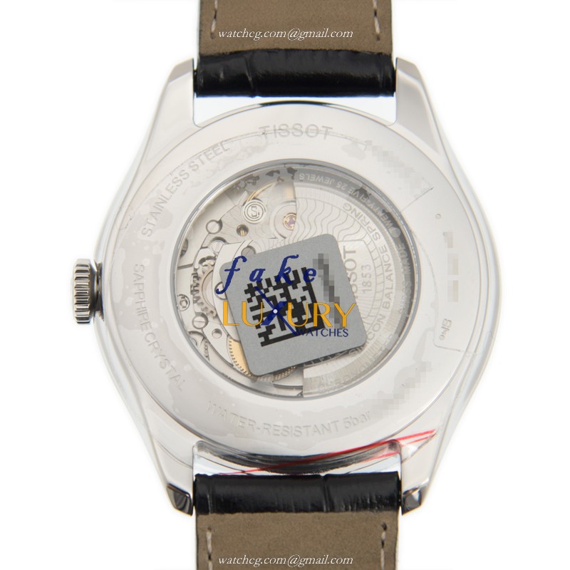 Tissot T-CLASSIC T108.408.16.057.00 - Replica Watch - Automatic - Steel Case - Black Dial - Leather - Image 3