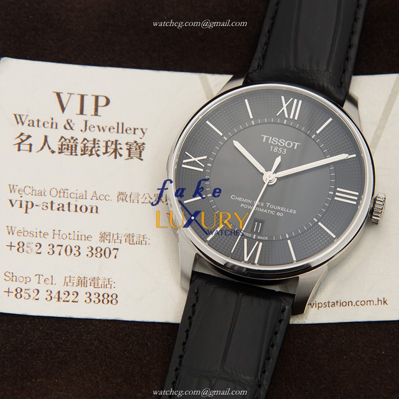 Tissot T-CLASSIC Replica Watch T099.407.16.058.00 Automatic Movement Black Dial Stainless Steel - Image 5