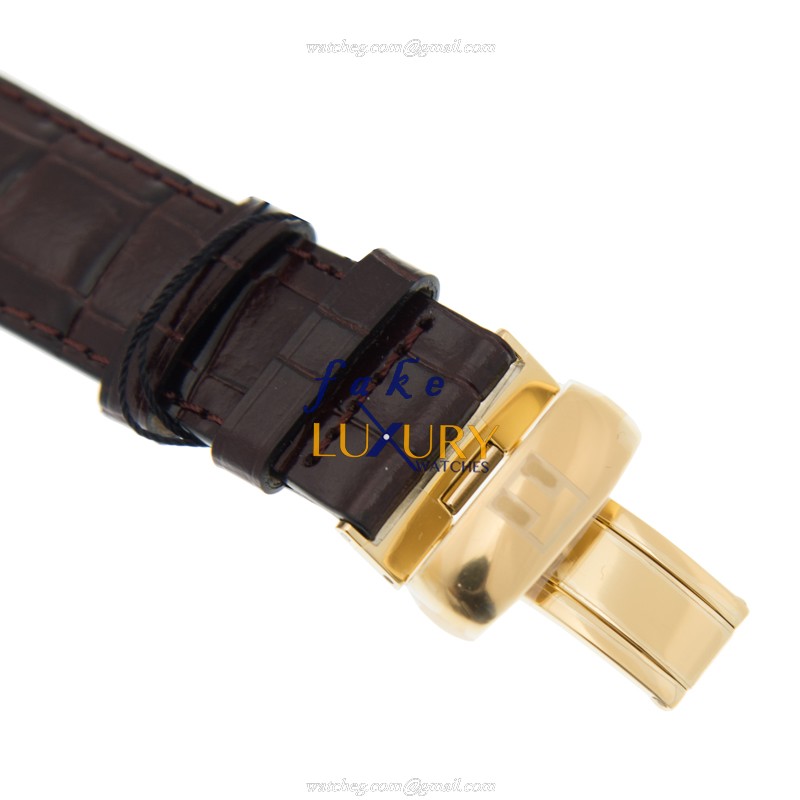 Tissot T006.407.36.263.00 Le Locle Replica Watch, White Dial, PVD Gold Case, Brown Leather Strap - Image 4
