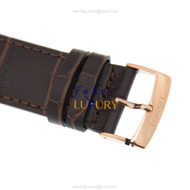 Tissot T109.407.36.031.00 T-Classic Replica Watch, Automatic Movement, PVD Gold Case, White Dial - Image 4